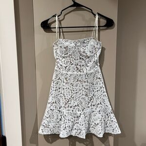 White Fox Ice Blue Lace Dress